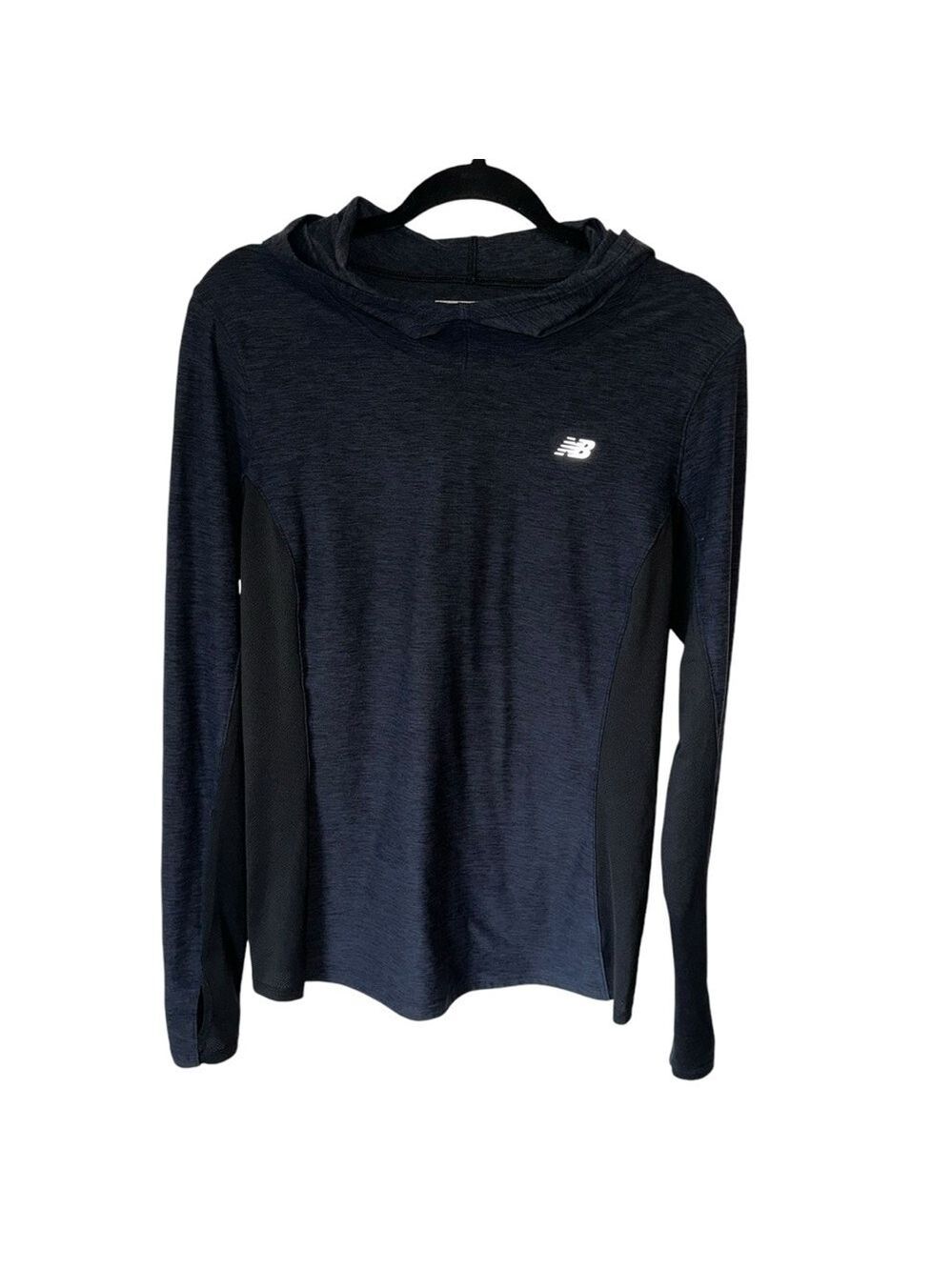 New Balance Women’s Navy Blue Lightweight Polyester Long Sleeve Hoodie Size Med
